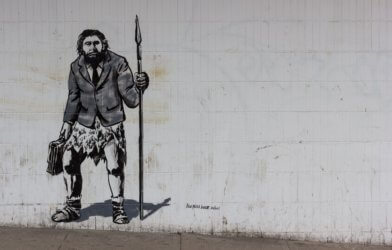 Neanderthal street art