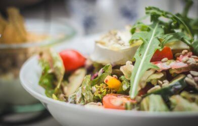 Salad, plant-based diet