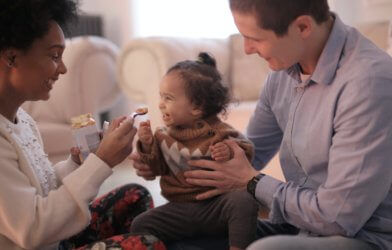 Parents with baby